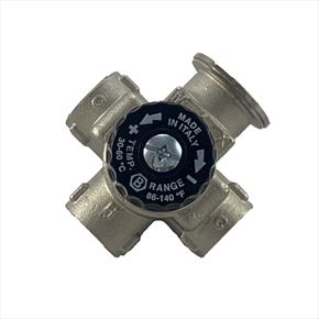 Luxusheat Nickel Plated 4 Way Thermostatic Valve for Compact Control Set