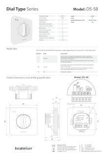Heatmiser DS-SB Spec