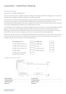 Pressure Test Guide