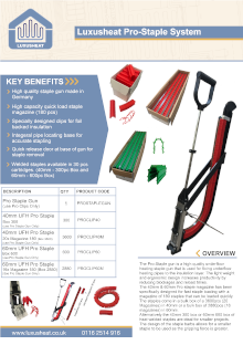 Pro-Staple System Datasheet (Clips&Gun)