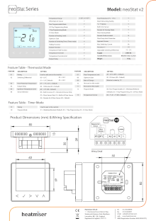 Heatmiser Neostat Spec