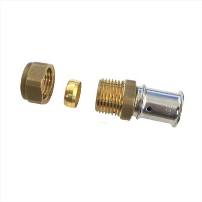 16-15mm Cu Inc Nut & Olive 16 x 2 - Cu15