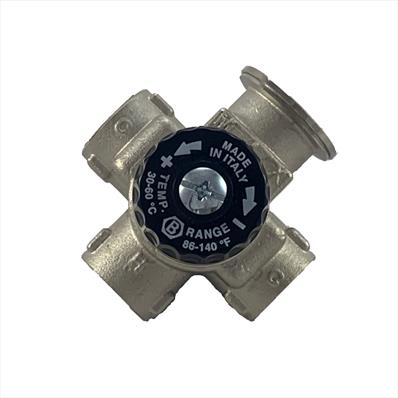 Nickel Plated 4 Way Thermostatic Valve for Compact Control Set