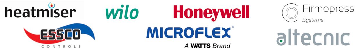 Luxusheat Heatmiser Wilo Honeywell Firmopress Essco Microflex Altecnic Logos
