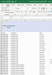 Firmopress Feb 2022 Pricelist (Excel)